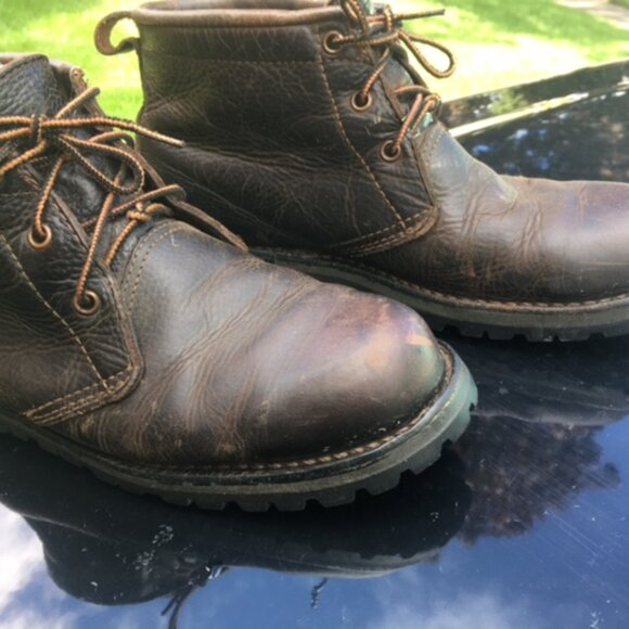 Danner Brown Lace Up Work Boots Size 8.5 - Picture 4 of 7